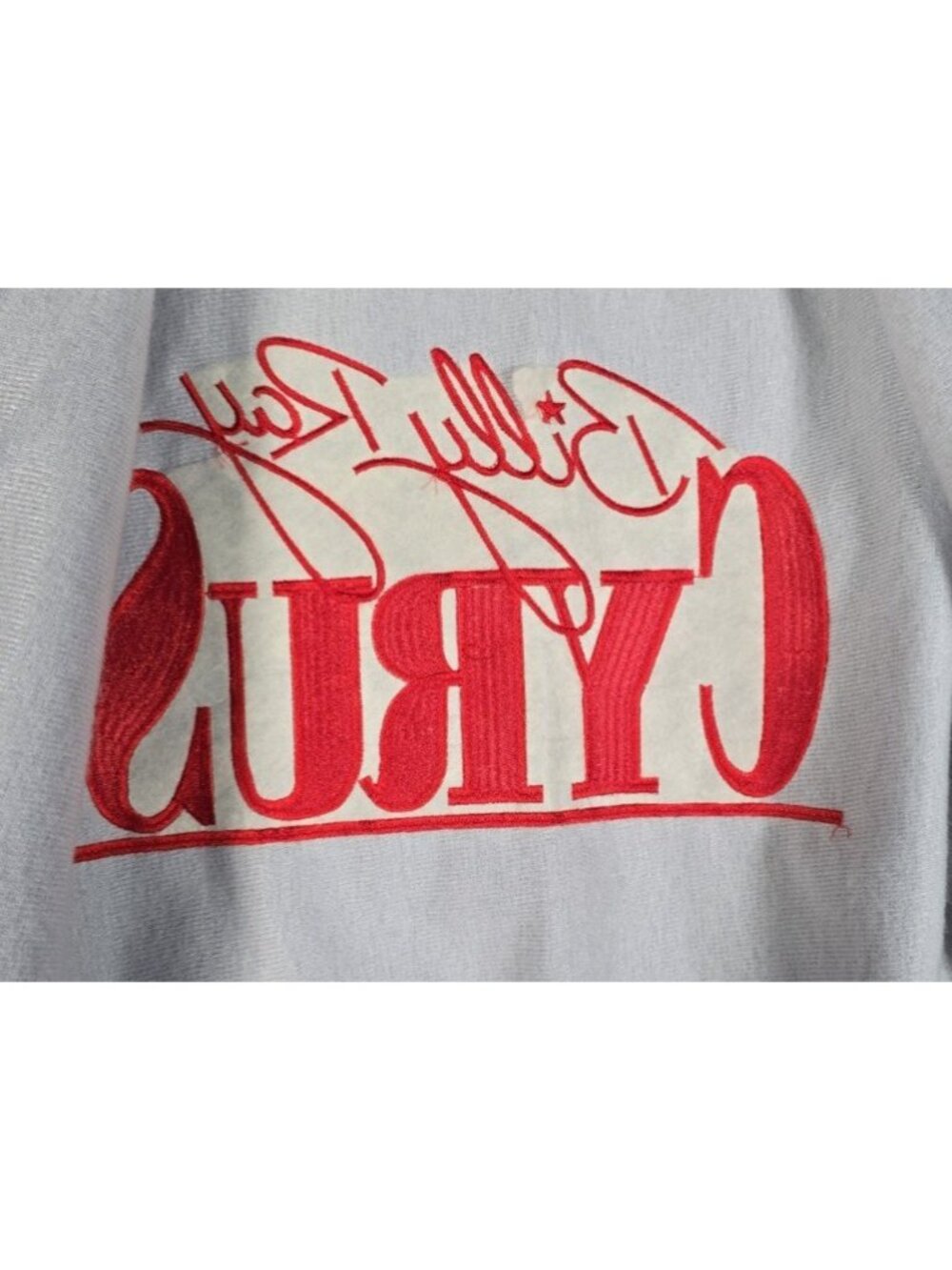 Billy Ray Cyrus Vtg Blue Satin Embroidered Script USA Country Music Jacket Men M - Picture 4 of 16